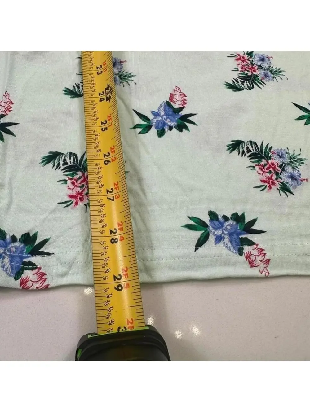 Club Room Men’s Floral Pajama Lounge Set Mint Green Shirt Shorts NWT Large